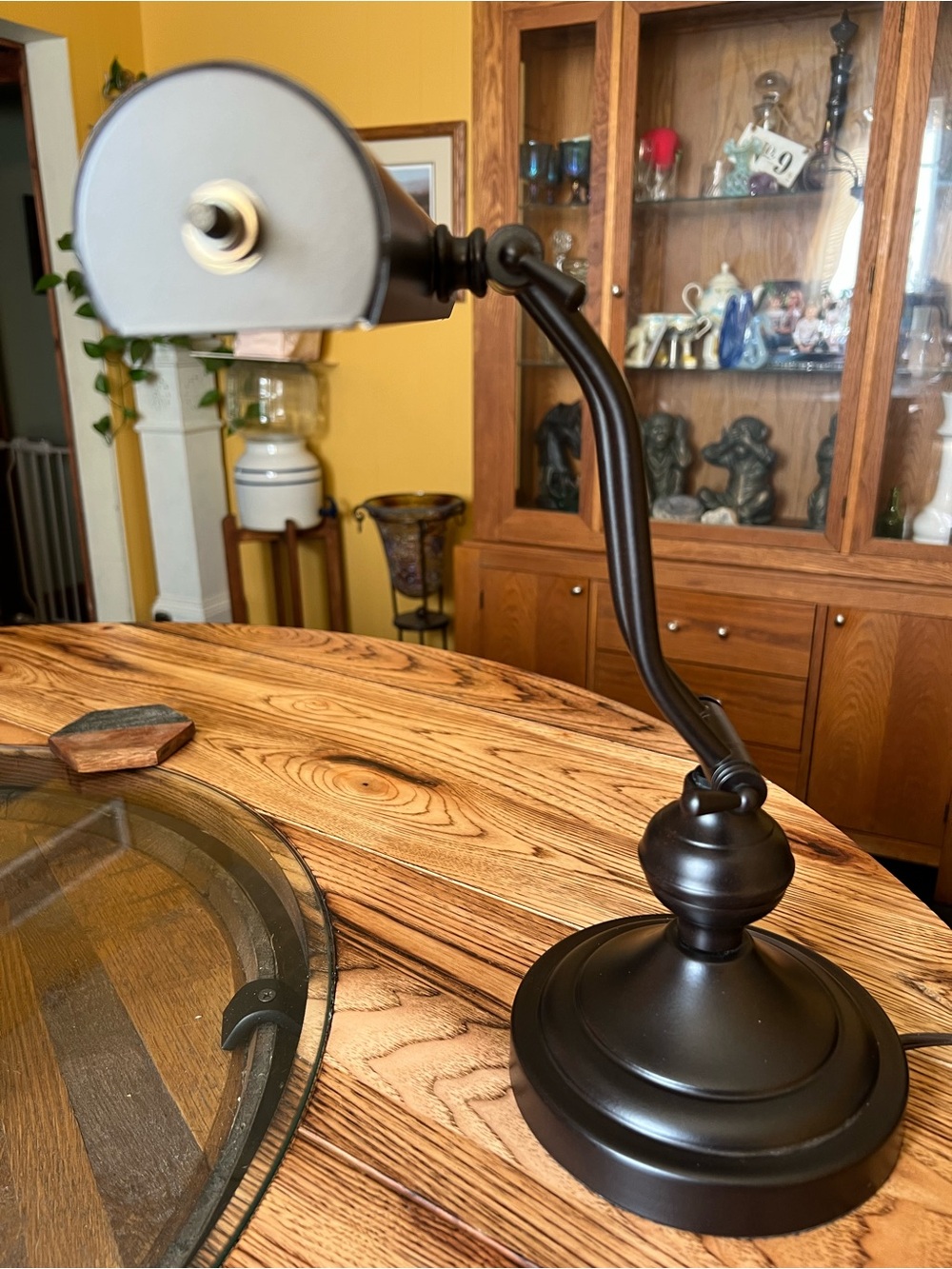 Classic Oil-Rubbed Bronze Desk Lamp - Brown